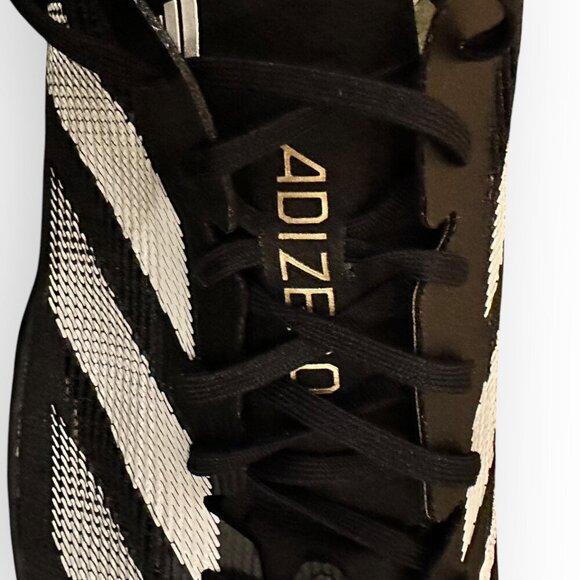 Adidas Adizero Avanti Track Field Spikes Black White Style IG9910 Size Mens 10 - Picture 7 of 15